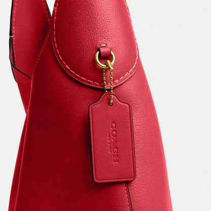 Coach Brooklyn Shoulder Bag 34 Brass/Scarlet