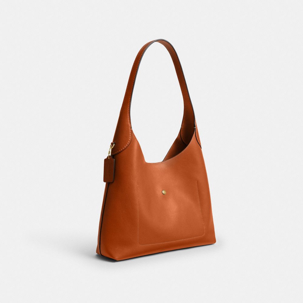 Coach Brooklyn Shoulder Bag 34 Brass Toffee