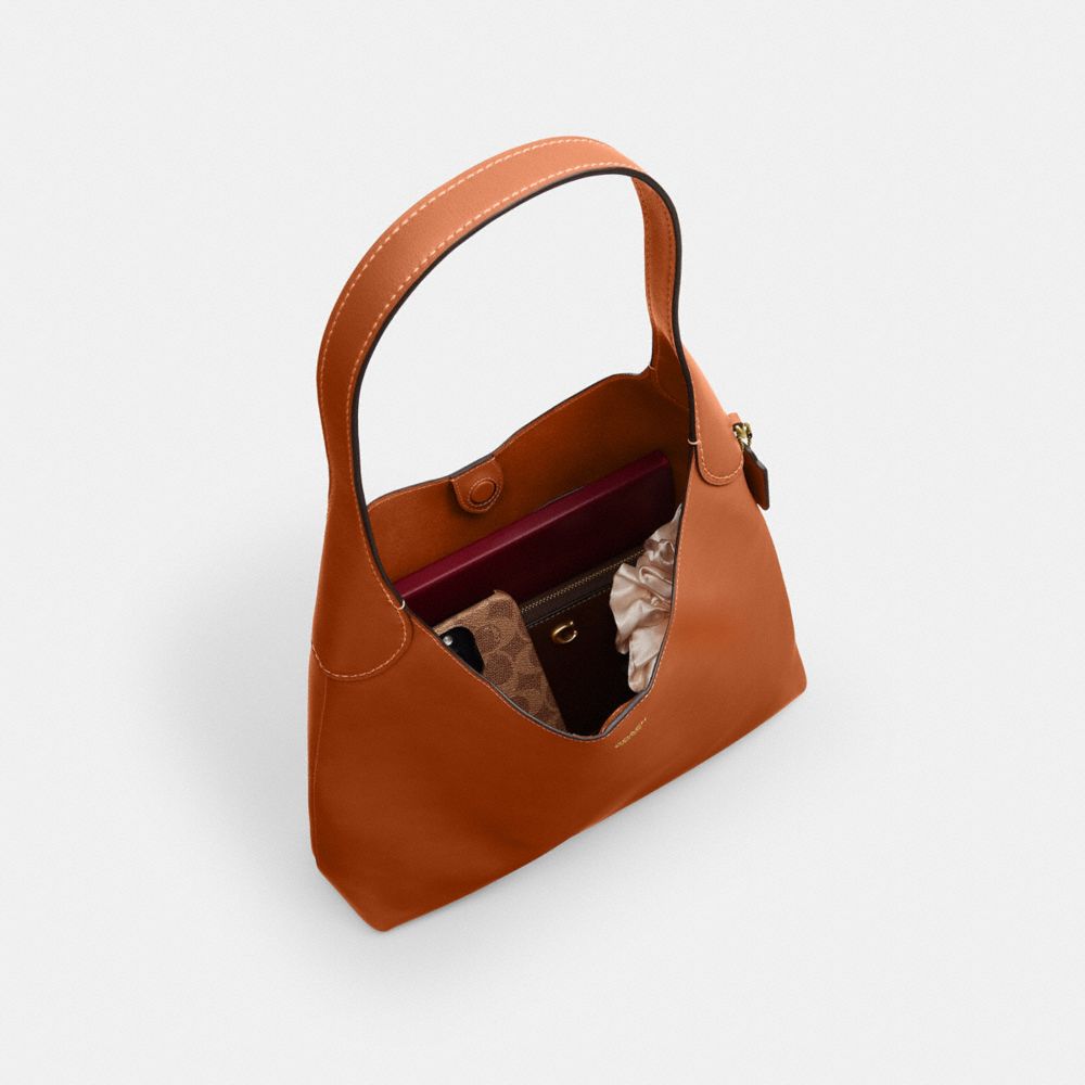 Coach Brooklyn Shoulder Bag 34 Brass Toffee