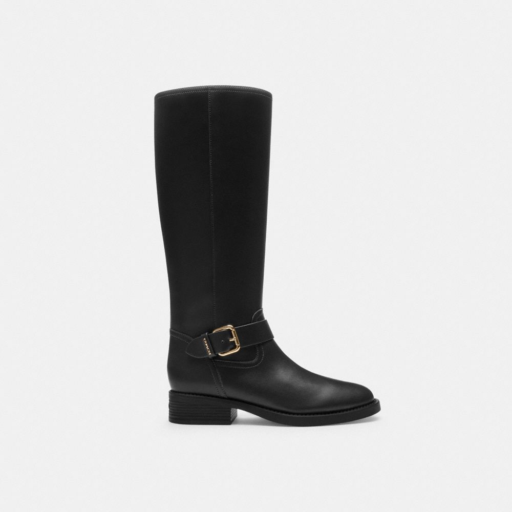 Coach Extended Calf Riding Boot Black