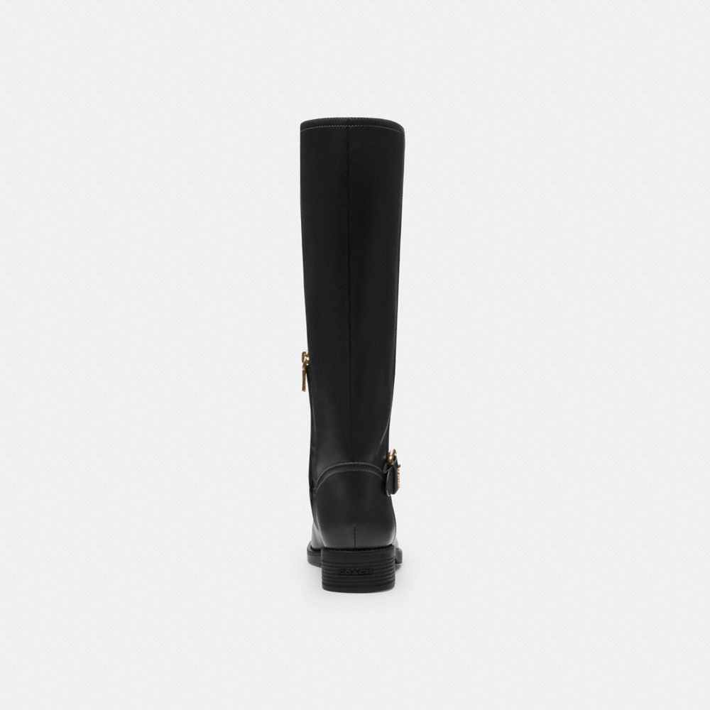 Coach Extended Calf Riding Boot Black