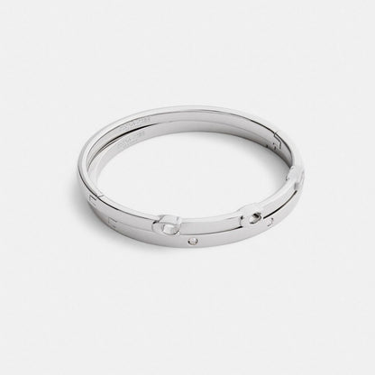 Coach Signature Bangle Set Silver