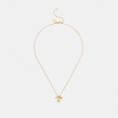 Coach Cherry And Heart Earrings And Necklace Set Gold