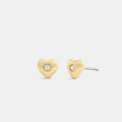 Coach Cherry And Heart Earrings And Necklace Set Gold