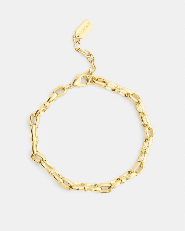 Signature Chain Link Bracelet Gold Gold