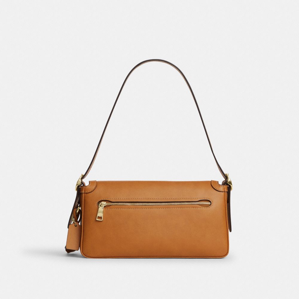 Coach Etta Small Flap Shoulder Bag Gold/Brown