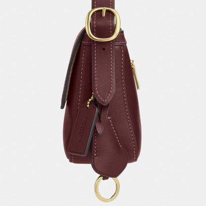 Coach Etta Small Flap Shoulder Bag Im Maroon