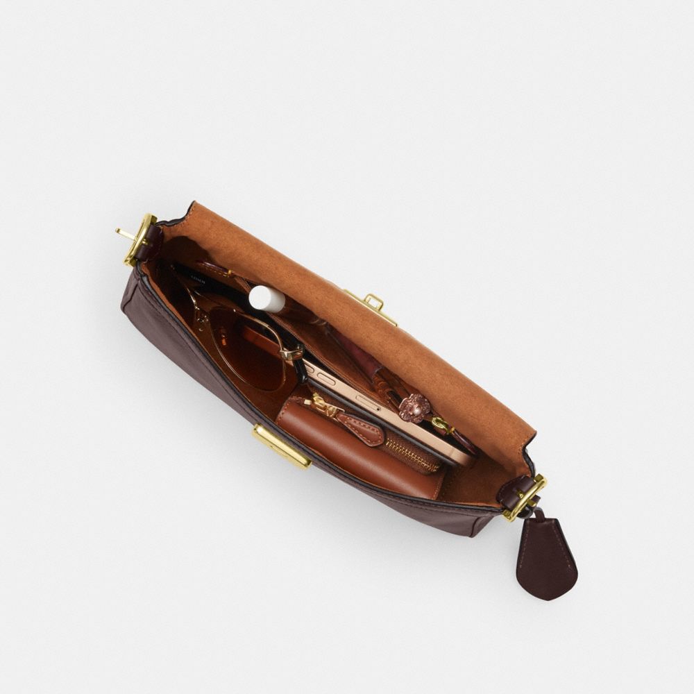 Coach Etta Small Flap Shoulder Bag Gold