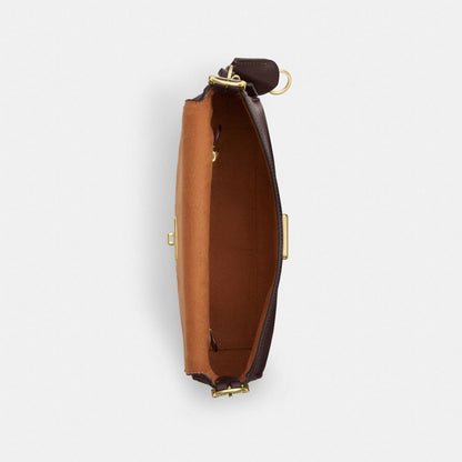 Coach Etta Small Flap Shoulder Bag Gold