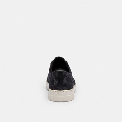 Men's Coach Canvas Sneaker In Signature Denim Black