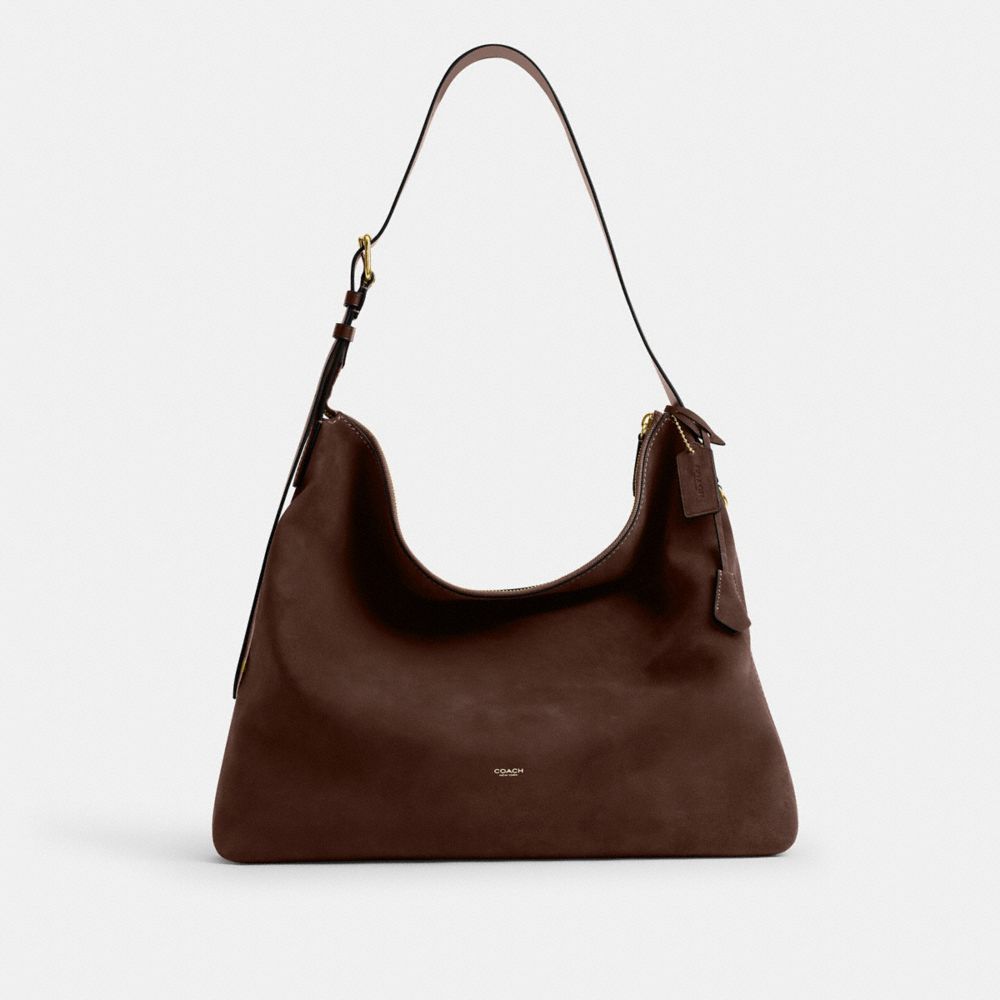 Coach Mott Messenger Bag Dark Chocolate Suede