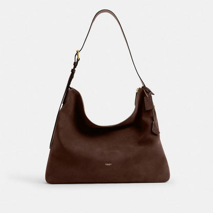 Coach Mott Messenger Bag Dark Chocolate Suede