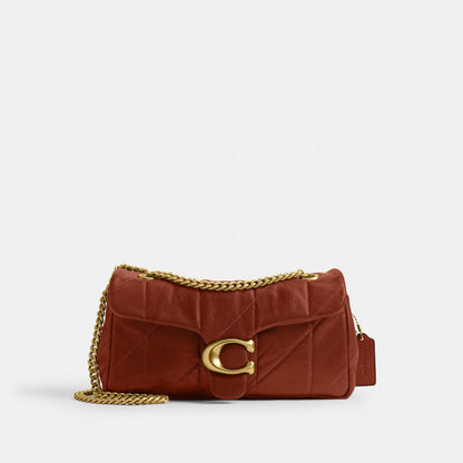 Coach Tabby Shoulder Bag 26 With Quilting Brass Pecan