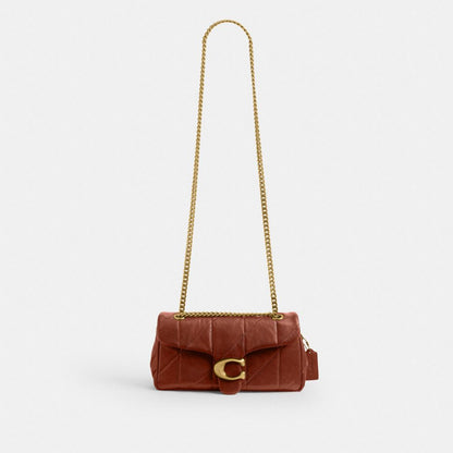 Coach Tabby Shoulder Bag 26 With Quilting Brass Pecan