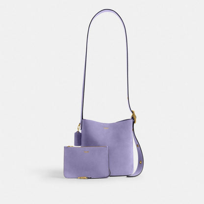 Coach Bleecker Bucket Bag 21 Brass Violet Mist