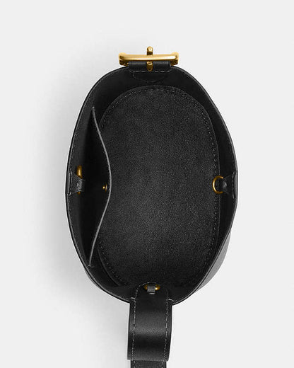 Bleecker Bucket Bag 21 Brass-Black Brass-Black