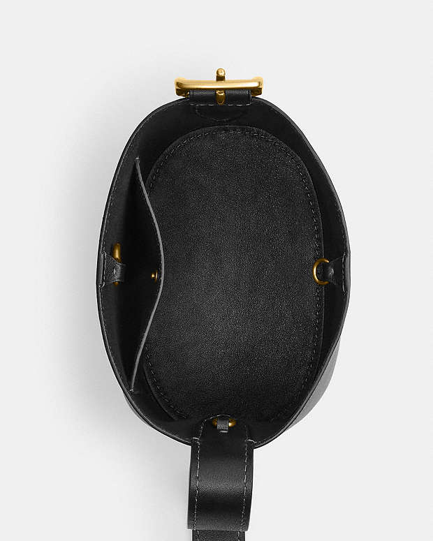 Bleecker Bucket Bag 21 Brass-Black Brass-Black