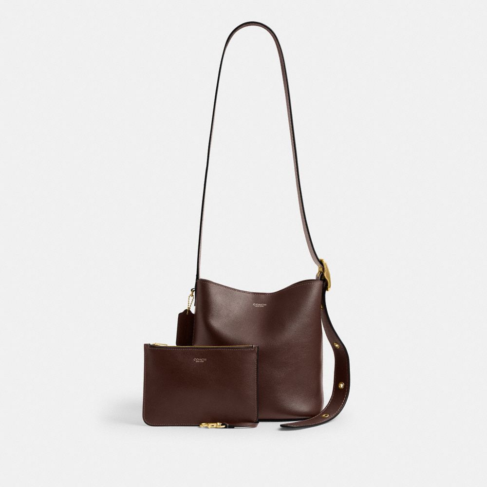 Coach Bleecker Bucket Bag 21 Brass Maple