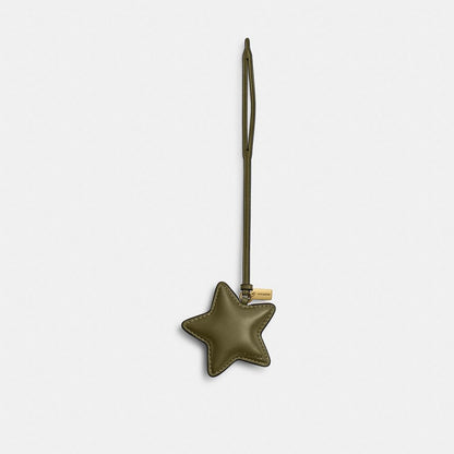 Coach Star Puffy Bag Charm Brass Olive