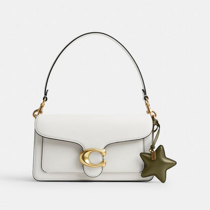 Coach Star Puffy Bag Charm Brass Olive
