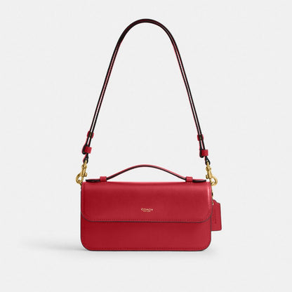 Coach New York Elora Top Handle Crossbody Bag Brass/Poppy