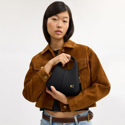 Coach Lana Shoulder Bag 19 Brass Black