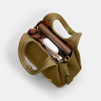 Coach Lana Shoulder Bag 19 Brass Muted Olive