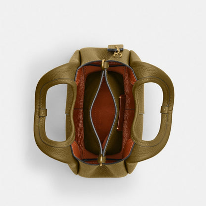 Coach Lana Shoulder Bag 19 Brass Muted Olive