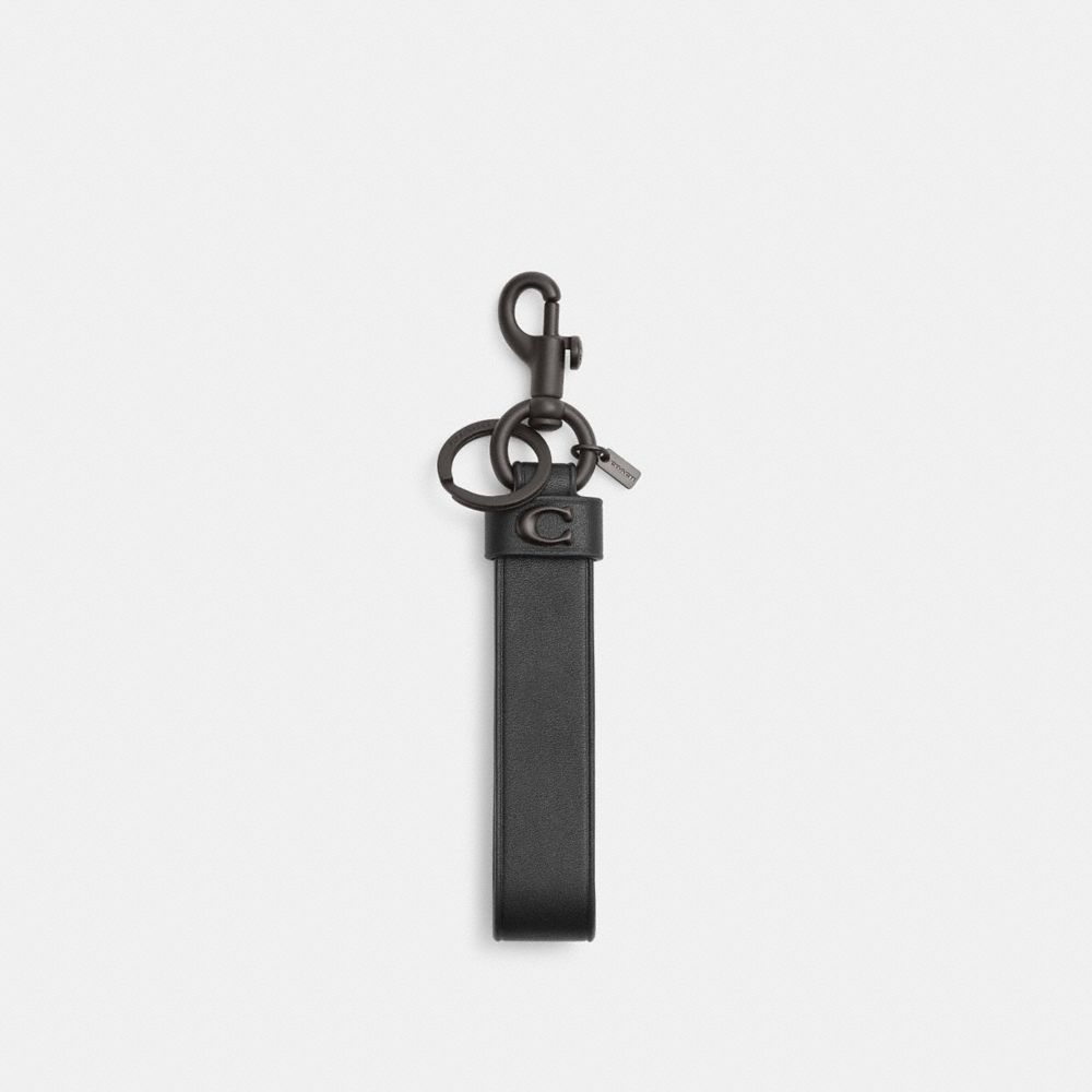 Coach Loop Bag Charm Black