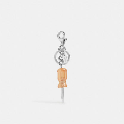Coach Screwdriver Bag Charm Silver