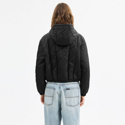 Coach Quilted Blouson Hoodie Black