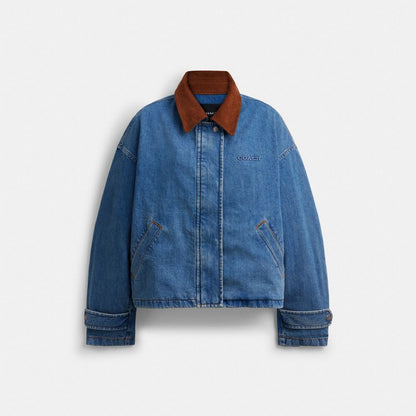 Coach Denim Barn Jacket Western Wash
