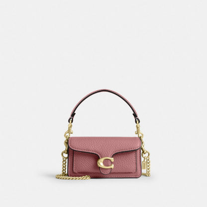 Coach Tabby Bag Charm Brass Peony