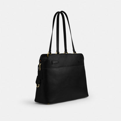 Coach Easton Tote Bag Gold Black