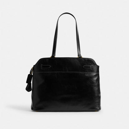 Coach Easton Tote Bag Gold Black