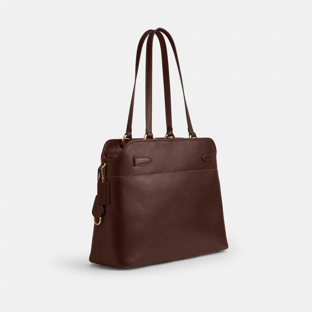 Coach Easton Tote Bag Gold Maple