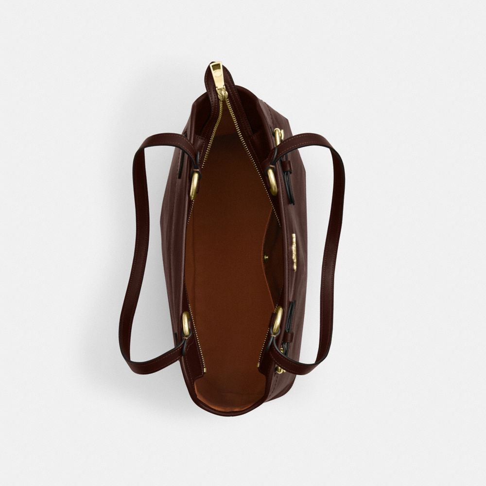 Coach Easton Tote Bag Gold Maple