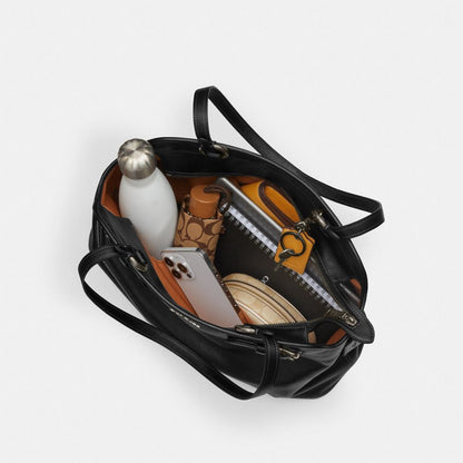 Coach Easton Tote Bag Gunmetal Black