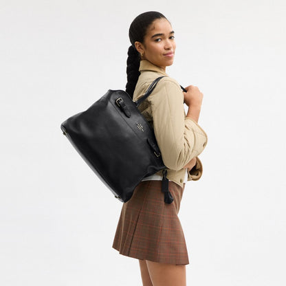 Coach Easton Tote Bag Gunmetal Black