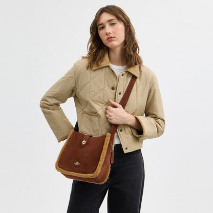 Coach Hadley Convertible Crossbody Bag Gold Vintage Brown Multi