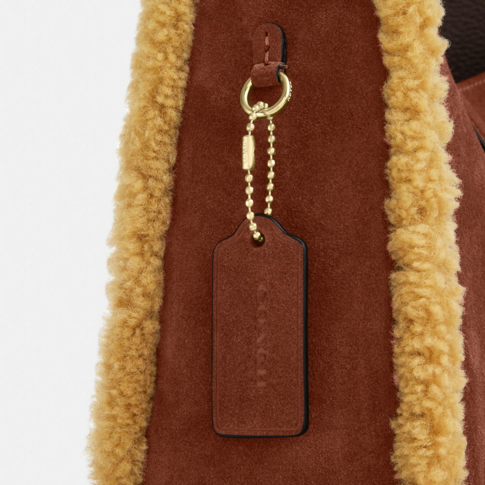 Coach Hadley Convertible Crossbody Bag Gold Vintage Brown Multi