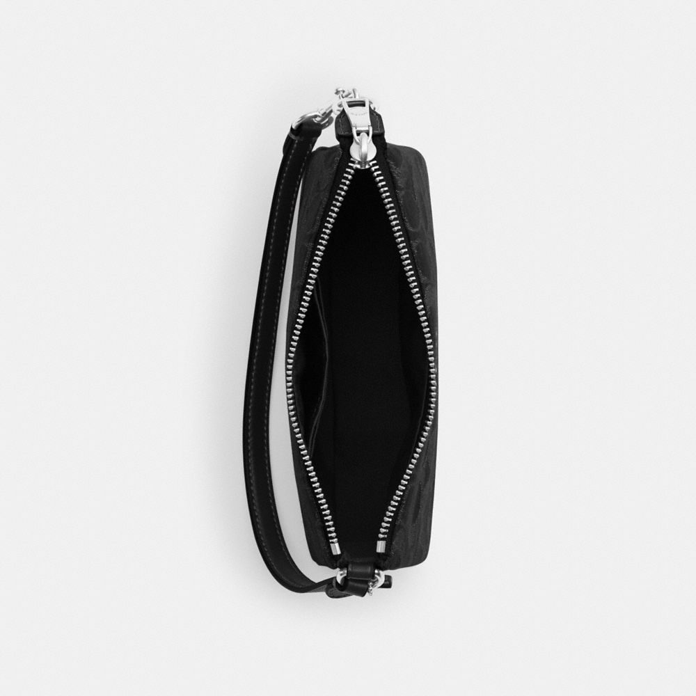 Coach Nolita 19 In Signature Denim Silver Black