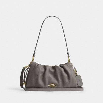 Coach Faye Shoulder Bag With Quilting Gold Slate