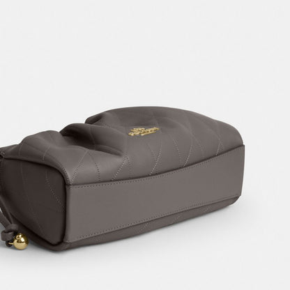 Coach Faye Shoulder Bag With Quilting Gold Slate