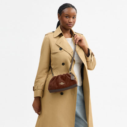 Coach Faye Shoulder Bag With Quilting Gold Vintage Brown Maple