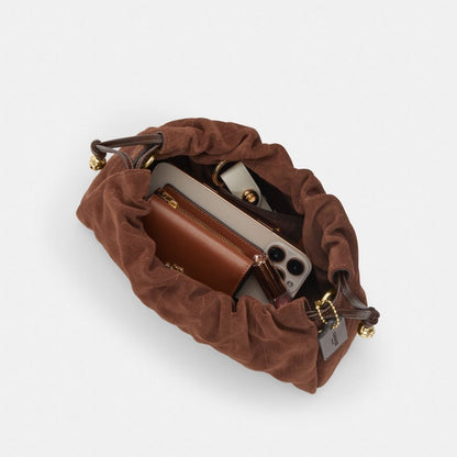 Coach Faye Shoulder Bag With Quilting Gold Vintage Brown Maple