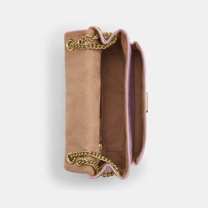 Coach Elodie Crossbody Bag With Quilting Gold Carnation