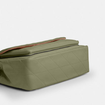 Coach Elodie Crossbody Bag With Quilting Gold Pistachio