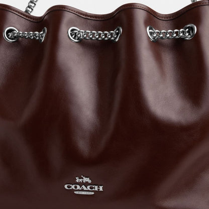 Coach Evelyn Shoulder Bag Silver Maple