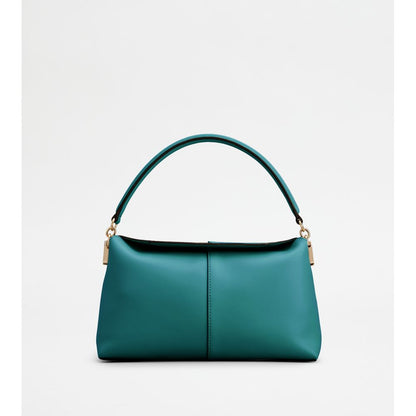 Tods T Case Shoulder Bag In Leather Mini Green